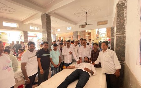 रक्तदान कार्य में बढ़ चढ़कर पुण्य करें ताकि ज्यादा से ज्यादा लोगों की जिंदगी बचाई जा सके-विजेंद्र सिंह इंद्रपुरा