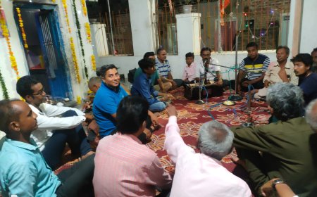 सुमेरपुर मे बाबा रामदेव मन्दिर स्थापना वर्षगाठ पर भक्तो ने नेजा चढ़ाई और रात्रि जागरण का किया आयोजन