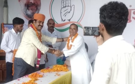 झुंझुनू में कांग्रेस पदाधिकारियों का हुआ सम्मान:  कांग्रेस पार्टी की सेवा तन मन धन से करेंग- सैनी