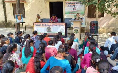 राजकीय महाविद्यालय खैरथल में मनाया गया एनएसएस स्थापना दिवस