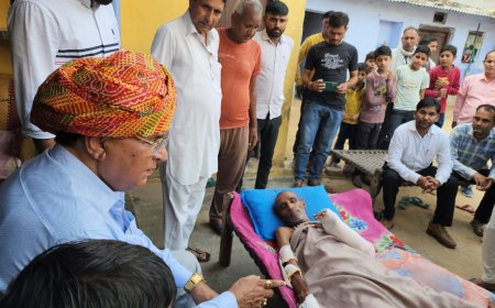 पैंथर के हमले से घायल व्यक्ति से मिले पूर्व मंत्री डॉ.रोहिताश शर्मा:  निभाया सामाजिक सरोकार