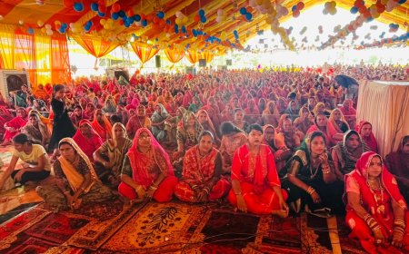 श्रीमद्भागवत कथा का आयोजन:कथा के पांचवे दिन गोवर्धन पूजा, श्री कृष्ण की नटखट लीला का किया गया वर्णन
