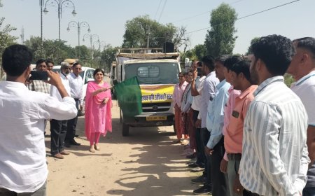 मोटे अनाज को लेकर ग्रामीणों को किया जा रहा जागरूक : कृषि विभाग के रोड शो को जिला कलेक्टर ने दिखाई हरी झंडी