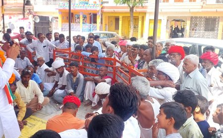 मुख्यमंत्री की याेजनाओ की जानकारी देने जन संकल्प यात्रा विधानसभा क्षेत्र के 18 गांवाें से हाेकर निकली गई, ग्रामीणाें ने किया जगह-जगह स्वागत