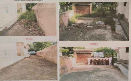 स्वच्छता पखवाड़े अंतर्गत की साफ सफाई