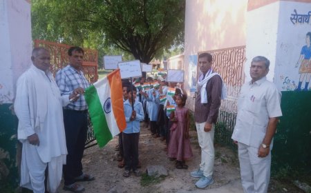 राजकीय उच्च माध्यमिक विद्यालय मोरड़ी द्वारा मतदाता जागरूकता रैली का हुआ आयोजन