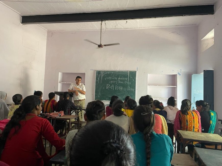 टपूकड़ा महाविद्यालय में हिंदी दिवस का आयोजन