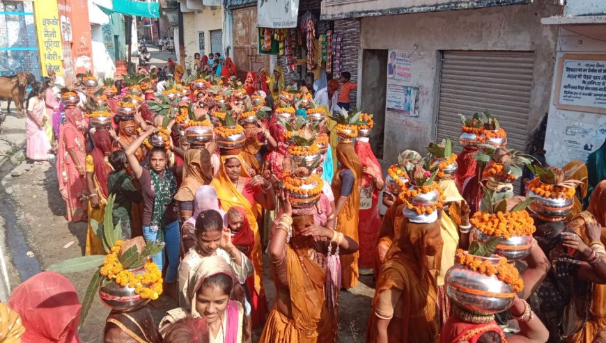 कीर एवं रावणा राजपुत समाज ने कीया बाबा रामदेवजी का बीज व्रत उद्यापन महोत्सव: समाज ने निकाला जुलूस, जगह-जगह पुष्प वर्षा कर किया स्वागत