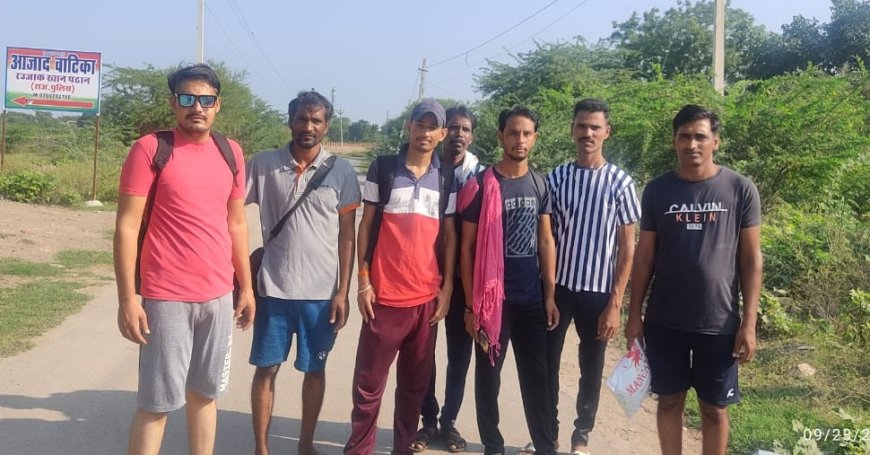 ओगडिया बालाजी मित्र मंडल  चारभुजा नाथ के पैदल यात्रा