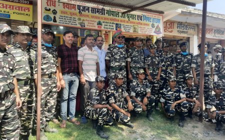 सशस्त्र सीमा बल के अधिकारियों एवं कर्मचारियों का किया स्वागत