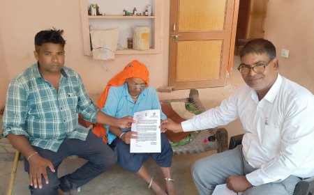 अंतर्राष्ट्रीय वृद्ध जन्म दिवस के अवसर पर 103 वर्षीय सोनी देवी को किया गया सम्मानित