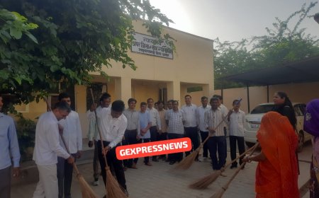 तालुका विधिक सेवा समिति द्वारा किया  स्वच्छता के लिए श्रमदान