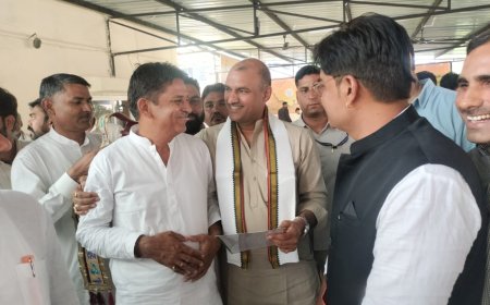 भाजपा प्रदेशाध्यक्ष से रायपुर सहाडा सीट से किशनलाल शर्मा ने की विधायक की दावेदारी