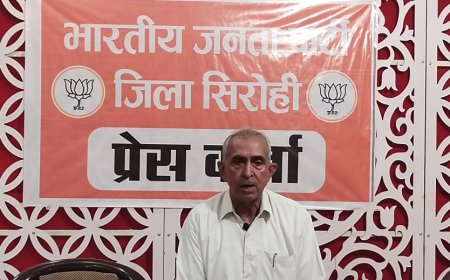 भाजपा पूर्व जिला अध्यक्ष चौधरी ने  प्रेस वार्ता कर निर्दलीय विधायक लोढ़ा को लिया आड़े हाथ