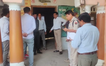 विधानसभा क्षेत्र किशनगढ़बास के संवेदनशील मतदान केन्द्रों का जिला कलेक्टर-पुलिस अधीक्षक ने किया निरीक्षण