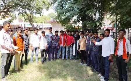 एबीवीपी नगर कार्यकारिणी के पदाधिकारी नियुक्त, नगर मंत्री राहुल शर्मा ने  पांच हजार सदस्य बनाने का रखा लक्ष्य