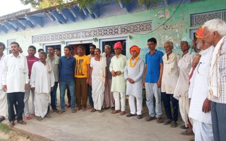 भोपर  टप्पा  सोंदुकी सलेमपुर में केसी  मीणा का हुआ भव्य स्वागत