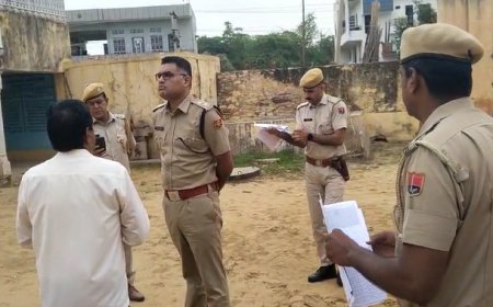 उदयपुरवाटी में संवेदनशील मतदान बुथो का नीमकाथाना एसपी अनिल बेनीवाल ने लिया जाएजा