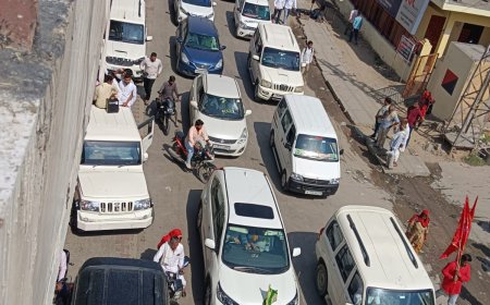 हरियाणा के उपमुख्यमंत्री दुष्यंत चौटाला ने कोटपूतली विधानसभा में किया रोड शो