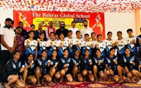 दा बोहराज ग्लोबल सीनियर सेकेंडरी स्कूल महवा मैं आयोजित राज्य स्तरीय बालिका अंडर 19 कबड्डी प्रतियोगिता का हुआ समापन