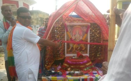 लीली से मां धौलागढ़ देवी के लिए गई प्रथम पदयात्रा