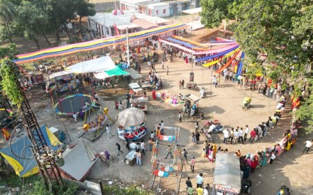 प्राचिन अम्बामाता मंदिर पर नवरात्री अस्टमी पर श्रधालू का भारी जन सेलाब उमड़ा