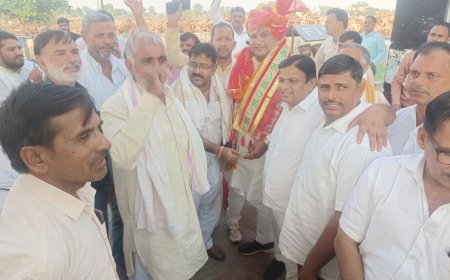 भाजपा विधायक प्रत्याशी शैली का कस्बे में किया स्वागत