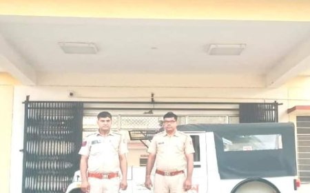 बिना लाईसेंस के अवैध धारदार हथियार सहित एक गिरफ्तार