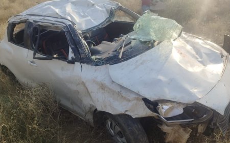 भैरव मंदिर से दर्शन कर लौट रहे श्रद्धालुओ की कार 100 फुट गहरी खाई में गिरी, पांच जने घायल