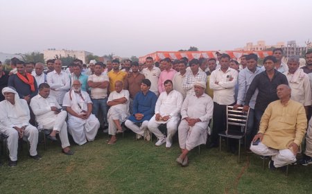 तिजारा विधानसभा क्षेत्र के ग़ुर्जर समाज के लोगों द्वारा बैठक की गई आयोजित