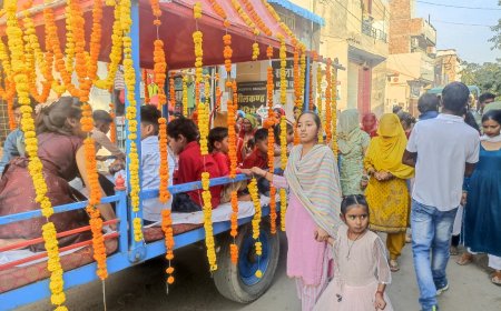 महर्षि वाल्मीकि के अवतरण दिवस पर शोभा यात्रा का हुआ आयोजन