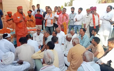 भाजपा प्रत्याशी महंत बालक नाथ योगी ने विधानसभा के कई गांवों का किया तूफानी दौरा