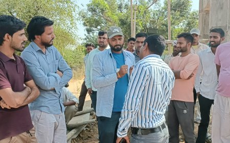 बालावास ग्राम पंचायत: जल जीवन मिशन योजना में घटिया सामग्री का उपयोग, ग्रामीणों ने किया विरोध प्रदर्शन