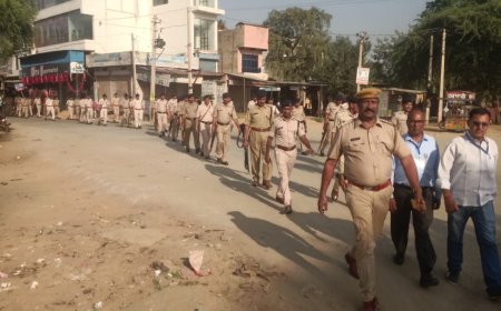 विधानसभा चुनाव शांतिपूर्ण हो :सोडावास कस्बे में मुंडावर थाना अधिकारी की मौजूदगी मे निकल गया फ्लैगमार्च