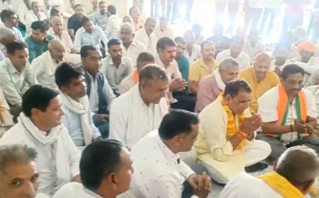 थानागाजी में भाजपा प्रत्यासी के कार्यालय का हुआ उद्घाटन