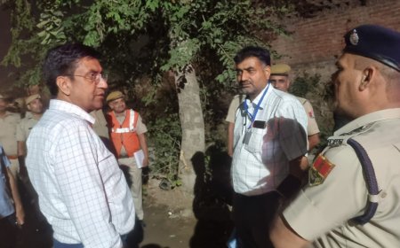 आदर्श आचार संहिता की अनुपालना में जिला कलेक्टर तथा जिला पुलिस अधीक्षक ने किया देर रात भ्रमण: की गई कार्यवाहियों की ली जानकारी