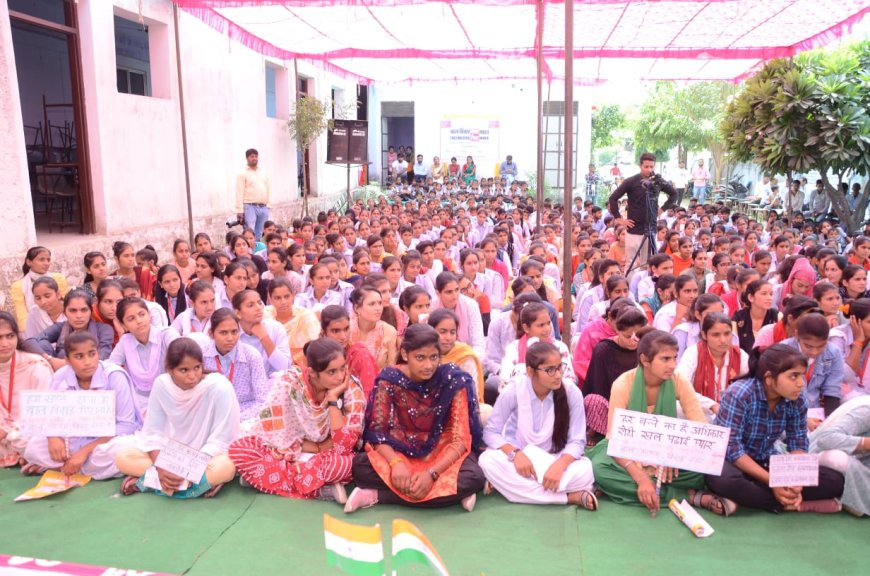 हेमलता कॉलेज नारायणपुर में बाल विवाह के खिलाफ जन जागरूकता अभियान का आयोजन