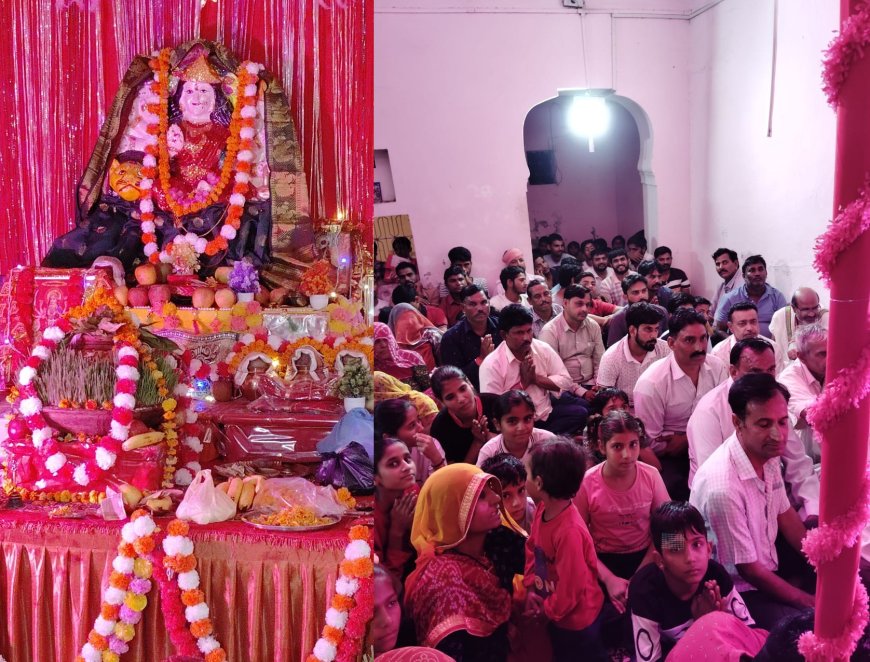 दुर्गा पूजा महोत्सव में आठवे दिन मां महागौरी का पूजन :गुड़ा मे चल रहा शिव शक्ति पूजन