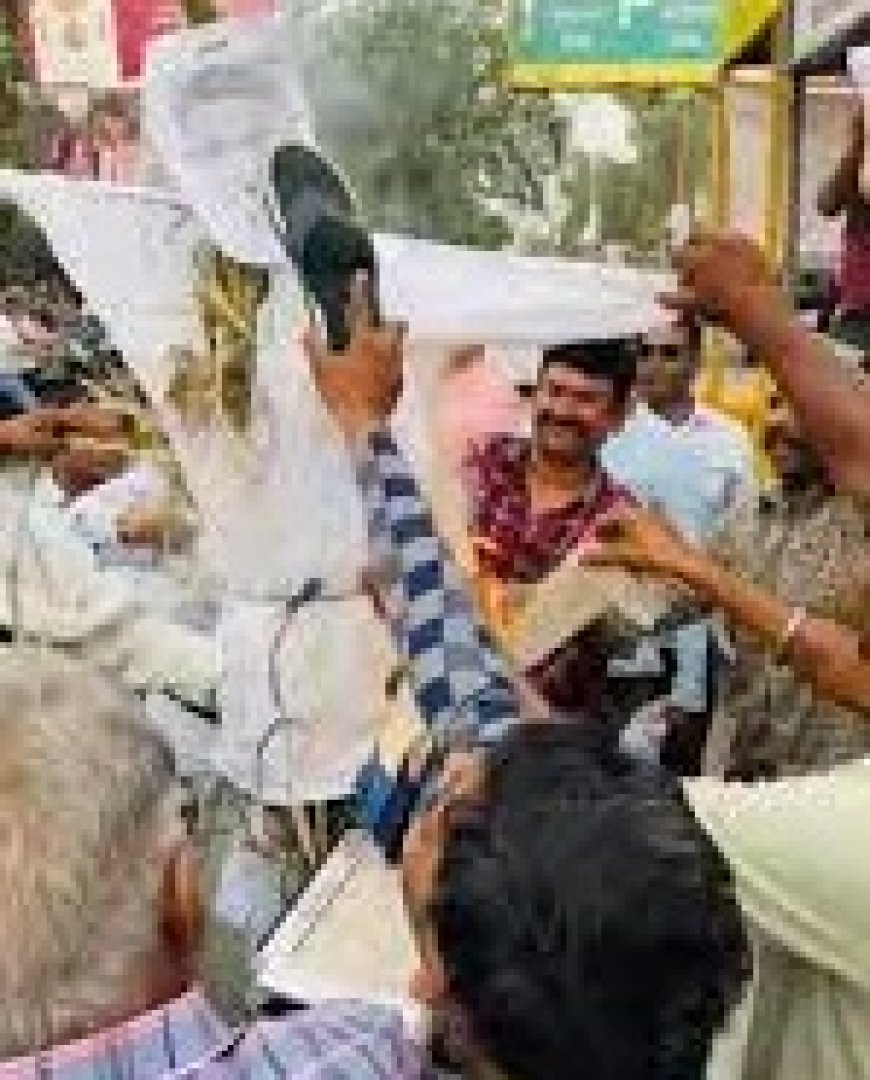 भाजपा प्रत्याशी विठ्ठल शंकर अवस्थी का पुतला फूंकने वाले भाजपा कार्यकर्ताओं पर केस दर्ज