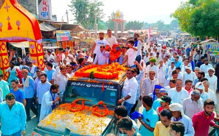 आसपा प्रत्याशी रोहिताश शर्मा के कार्यालय उद्घाटन में उमड़ा जनसैलाब, जगह-जगह किया स्वागत