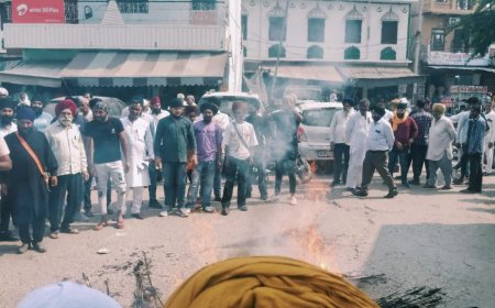 संदीप दायमा के खिलाफ सिख समाज उतरा सड़को पर: दायमा के द्वारा बोले गए अपशब्दों को लेकर किया विरोध