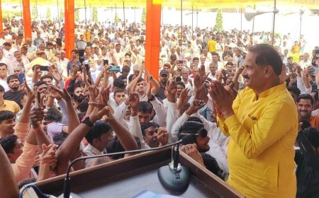 मुकेश गोयल की नामांकन रैली में उमड़ा जन सैलाब