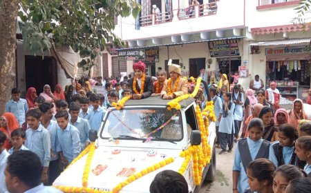 मतदाता जागरूकता हेतु वोट बारात का किया गया आयोजन