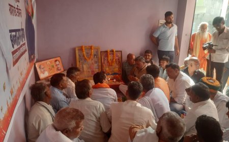 भाजपा प्रत्याशी बन्नाराम मीणा के चुनाव कार्यालयो का रैणी व पिनान कस्बे में हुआ उद्घाटन