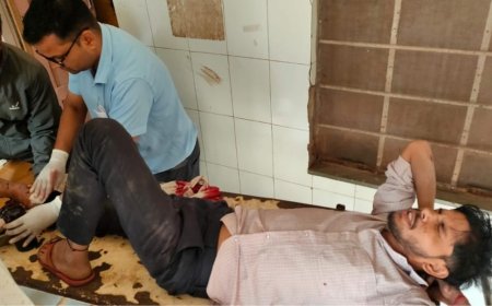 पिकअप की टक्कर से बाइक सवार युवक  हुआ घायल