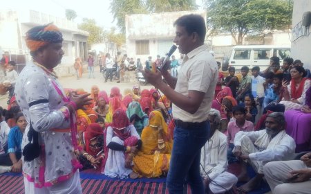 स्वीप टीम ने मतदाता जागरूक अभियान के तहत मोरेड में आमजन को किया जागरूक