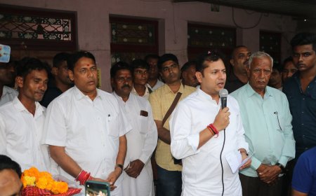 चेयरमेन कौशल सुमन के नेतृत्व में माली समाज एवं कांग्रेसजनों वैभव गहलोत का किया भव्य स्वागत