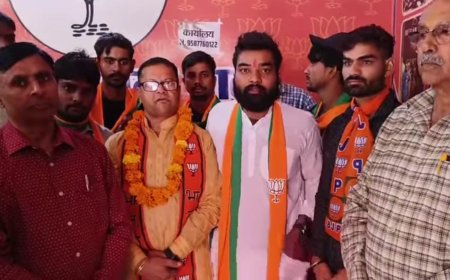 आरएलपी पार्टी के कार्यकर्ताओं ने भाजपा की सदस्यता की ग्रहण: कहा- मोदी को जिताकर बनाना है मजबूत