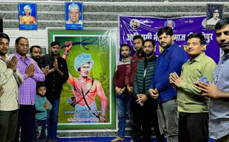 राजस्थान आदिवासी मीणा सेवा संघ श्रीमाधोपुर द्वारा  मनाई गई मीणा बिरसा मुंडा की 148 जयंती