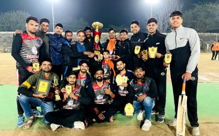 पुर प्रीमियर लीग 4 का हुआ सफल आयोजन: बालाजी टाइटन रही विजेता,खजुरिया श्याम रही उपविजेता